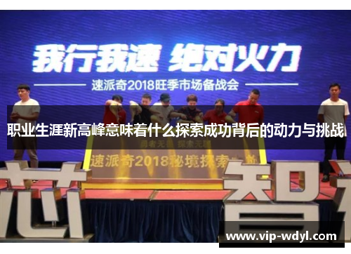 职业生涯新高峰意味着什么探索成功背后的动力与挑战